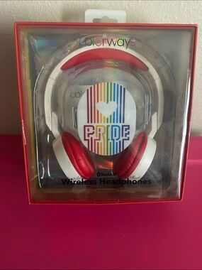Colorways Pride Wireless Headphones - White & Red